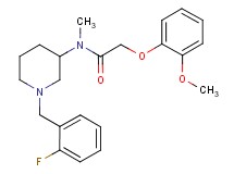 N-[1-(2-fluorobenzyl)-3-piperidinyl]-2-(2-methoxyphenoxy)-N-methylacetamide