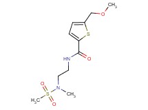 5-(methoxymethyl)-N-{2-[methyl(methylsulfonyl)amino]ethyl}thiophene-2-carboxamide