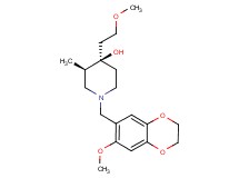 (3R*,4R*)-1-[(7-methoxy-2,3-dihydro-1,4-benzodioxin-6-yl)methyl]-4-(2-methoxyethyl)-3-methyl-4-piperidinol