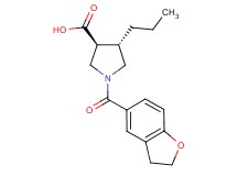 (3S*,4S*)-1-(2,3-dihydro-1-benzofuran-5-ylcarbonyl)-4-propyl-3-pyrrolidinecarboxylic acid