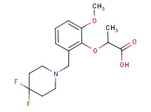 2-{2-[(4,4-difluoropiperidin-1-yl)methyl]-6-methoxyphenoxy}propanoic acid