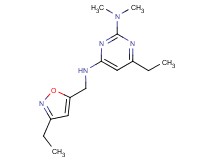6-ethyl-N~4~-[(3-ethylisoxazol-5-yl)methyl]-N~2~,N~2~-dimethylpyrimidine-2,4-diamine