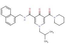 1-isobutyl-N-(1-naphthylmethyl)-4-oxo-5-(1-piperidinylcarbonyl)-1,4-dihydro-3-pyridinecarboxamide
