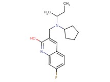 3-{[sec-butyl(cyclopentyl)amino]methyl}-7-fluoro-2-quinolinol