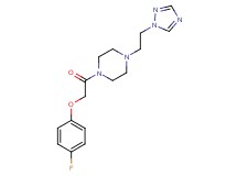 1-[(4-fluorophenoxy)acetyl]-4-[2-(1H-1,2,4-triazol-1-yl)ethyl]piperazine