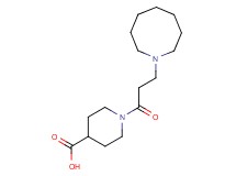 1-(3-azocan-1-ylpropanoyl)piperidine-4-carboxylic acid