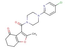3-{[4-(5-chloro-2-pyridinyl)-1-piperazinyl]carbonyl}-2-methyl-6,7-dihydro-1-benzofuran-4(5H)-one