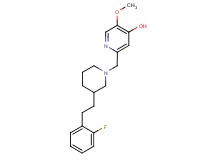 2-({3-[2-(2-fluorophenyl)ethyl]-1-piperidinyl}methyl)-5-methoxy-4-pyridinol