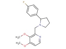 2-{[2-(4-fluorophenyl)-1-pyrrolidinyl]methyl}-3,4-dimethoxypyridine