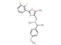 N-{[2-(2,3-difluorophenyl)-5-methyl-1,3-oxazol-4-yl]methyl}-1-(4-methoxyphenyl)-N-methylethanamine