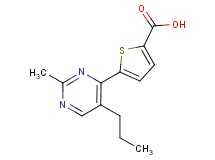 5-(2-methyl-5-propylpyrimidin-4-yl)thiophene-2-carboxylic acid