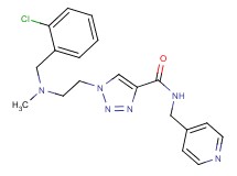 1-{2-[(2-chlorobenzyl)(methyl)amino]ethyl}-N-(4-pyridinylmethyl)-1H-1,2,3-triazole-4-carboxamide