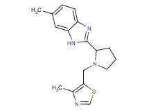 6-methyl-2-{1-[(4-methyl-1,3-thiazol-5-yl)methyl]-2-pyrrolidinyl}-1H-benzimidazole
