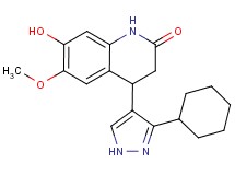 4-(3-cyclohexyl-1H-pyrazol-4-yl)-7-hydroxy-6-methoxy-3,4-dihydroquinolin-2(1H)-one