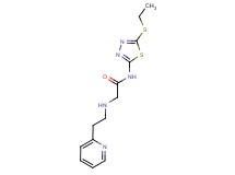 N-[5-(ethylthio)-1,3,4-thiadiazol-2-yl]-2-[(2-pyridin-2-ylethyl)amino]acetamide