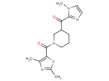 {1-[(2,4-dimethyl-1,3-thiazol-5-yl)carbonyl]-3-piperidinyl}(1-methyl-1H-imidazol-2-yl)methanone
