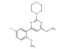 4-[4-ethyl-6-(5-fluoro-2-methoxyphenyl)pyrimidin-2-yl]morpholine