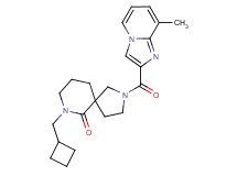 7-(cyclobutylmethyl)-2-[(8-methylimidazo[1,2-a]pyridin-2-yl)carbonyl]-2,7-diazaspiro[4.5]decan-6-one