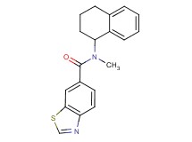 N-methyl-N-(1,2,3,4-tetrahydronaphthalen-1-yl)-1,3-benzothiazole-6-carboxamide