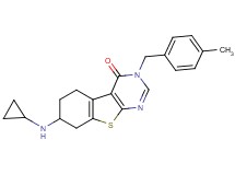 7-(cyclopropylamino)-3-(4-methylbenzyl)-5,6,7,8-tetrahydro[1]benzothieno[2,3-d]pyrimidin-4(3H)-one