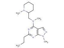 N,1-dimethyl-N-[(1-methyl-2-piperidinyl)methyl]-6-propyl-1H-pyrazolo[3,4-d]pyrimidin-4-amine