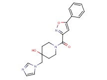 4-(1H-imidazol-1-ylmethyl)-1-[(5-phenyl-3-isoxazolyl)carbonyl]-4-piperidinol