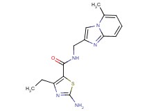 2-amino-4-ethyl-N-[(5-methylimidazo[1,2-a]pyridin-2-yl)methyl]-1,3-thiazole-5-carboxamide