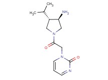 1-{2-[rel-(3R,4S)-3-amino-4-isopropyl-1-pyrrolidinyl]-2-oxoethyl}-2(1H)-pyrimidinone hydrochloride