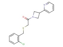 2-(1-{[(2-chlorobenzyl)thio]acetyl}-3-azetidinyl)pyridine