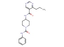 N-[1-(anilinocarbonyl)piperidin-4-yl]-4-propylpyrimidine-5-carboxamide