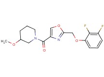 1-({2-[(2,3-difluorophenoxy)methyl]-1,3-oxazol-4-yl}carbonyl)-3-methoxypiperidine