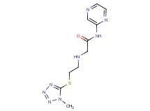 2-({2-[(1-methyl-1H-tetrazol-5-yl)thio]ethyl}amino)-N-pyrazin-2-ylacetamide