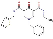 1-benzyl-N-ethyl-4-oxo-N'-(2-thienylmethyl)-1,4-dihydro-3,5-pyridinedicarboxamide