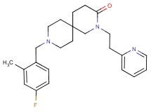 9-(4-fluoro-2-methylbenzyl)-2-(2-pyridin-2-ylethyl)-2,9-diazaspiro[5.5]undecan-3-one