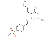 4-{[(2-amino-5-butyl-6-methylpyrimidin-4-yl)amino]methyl}benzenesulfonamide