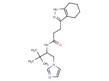 N-[1-(1H-imidazol-1-ylmethyl)-2,2-dimethylpropyl]-3-(4,5,6,7-tetrahydro-1H-indazol-3-yl)propanamide