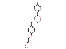 methyl (4-{[2-(4-chlorophenyl)morpholin-4-yl]methyl}phenoxy)acetate