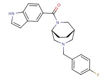 (1S*,5R*)-3-(4-fluorobenzyl)-6-(1H-indol-5-ylcarbonyl)-3,6-diazabicyclo[3.2.2]nonane