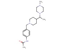 N-[4-({4-[1-(4-methylpiperazin-1-yl)ethyl]piperidin-1-yl}methyl)phenyl]acetamide