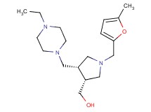{(3R*,4R*)-4-[(4-ethylpiperazin-1-yl)methyl]-1-[(5-methyl-2-furyl)methyl]pyrrolidin-3-yl}methanol