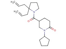 1-cyclopentyl-5-[(2,2-diallyl-1-pyrrolidinyl)carbonyl]-2-piperidinone