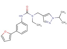 N-ethyl-N'-[3-(2-furyl)phenyl]-N-[(1-isopropyl-1H-pyrazol-4-yl)methyl]urea