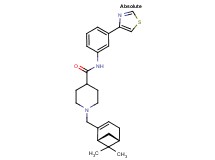 1-{[(1R,5S)-6,6-dimethylbicyclo[3.1.1]hept-2-en-2-yl]methyl}-N-[3-(1,3-thiazol-4-yl)phenyl]-4-piperidinecarboxamide