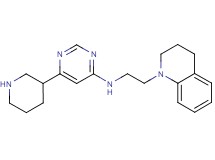 N-[2-(3,4-dihydroquinolin-1(2H)-yl)ethyl]-6-piperidin-3-ylpyrimidin-4-amine