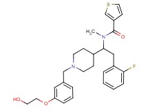 N-(2-(2-fluorophenyl)-1-{1-[3-(2-hydroxyethoxy)benzyl]-4-piperidinyl}ethyl)-N-methyl-3-thiophenecarboxamide
