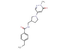 4-ethyl-N-{[1-(1-methyl-6-oxo-1,6-dihydro-4-pyridazinyl)-3-pyrrolidinyl]methyl}benzamide