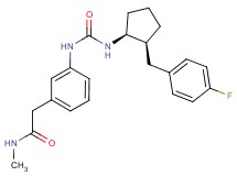2-{3-[({[(1S*,2S*)-2-(4-fluorobenzyl)cyclopentyl]amino}carbonyl)amino]phenyl}-N-methylacetamide