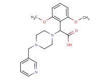 (2,6-dimethoxyphenyl)[4-(pyridin-3-ylmethyl)piperazin-1-yl]acetic acid