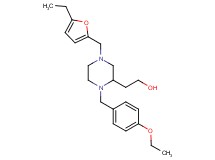 2-{1-(4-ethoxybenzyl)-4-[(5-ethyl-2-furyl)methyl]-2-piperazinyl}ethanol