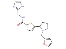 5-[1-(2-furylmethyl)-2-pyrrolidinyl]-N-(1H-imidazol-2-ylmethyl)-2-thiophenecarboxamide
